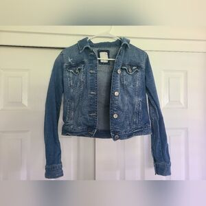 Distressed S.O. Jean Jacket sz XS NWOT